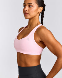 EasyLift™ Cross Back Sports Bra | Chalk Pink