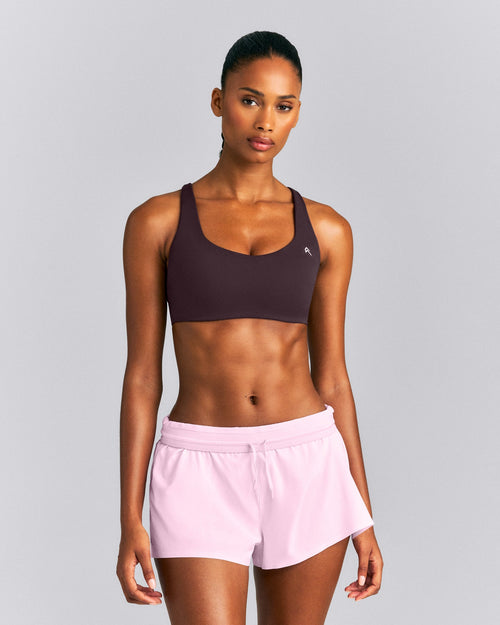 EasyLift™ Cross Back Sports Bra | Dark Umber Brown