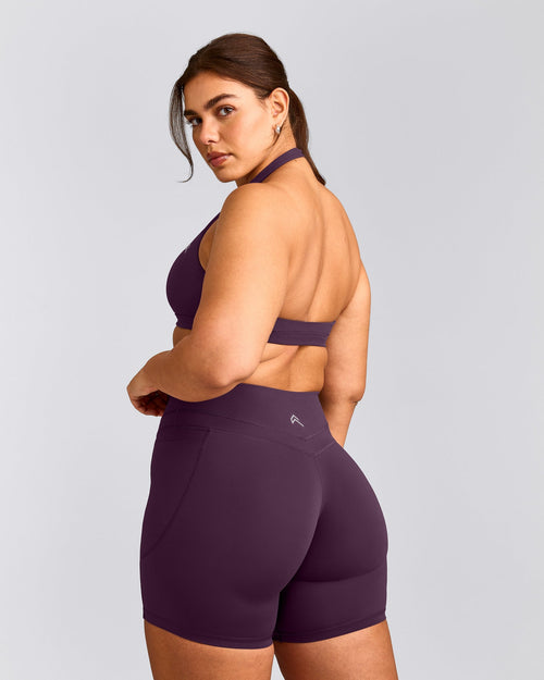 EasyLift™ Halter Bralette | Blackberry Purple