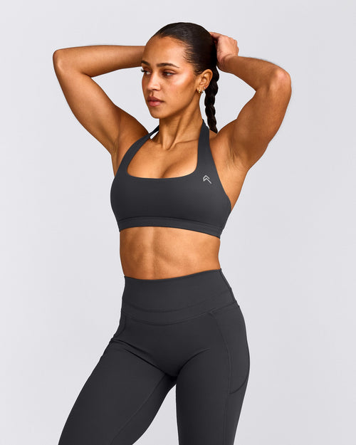 EasyLift™ Halter Bralette | Coal