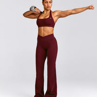 EasyLift™ Halter Bralette with Gray Logo | Rosewood
