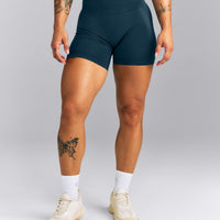 EffortlessLift™ Seamless Mid Rise Shorts | Oil Blue