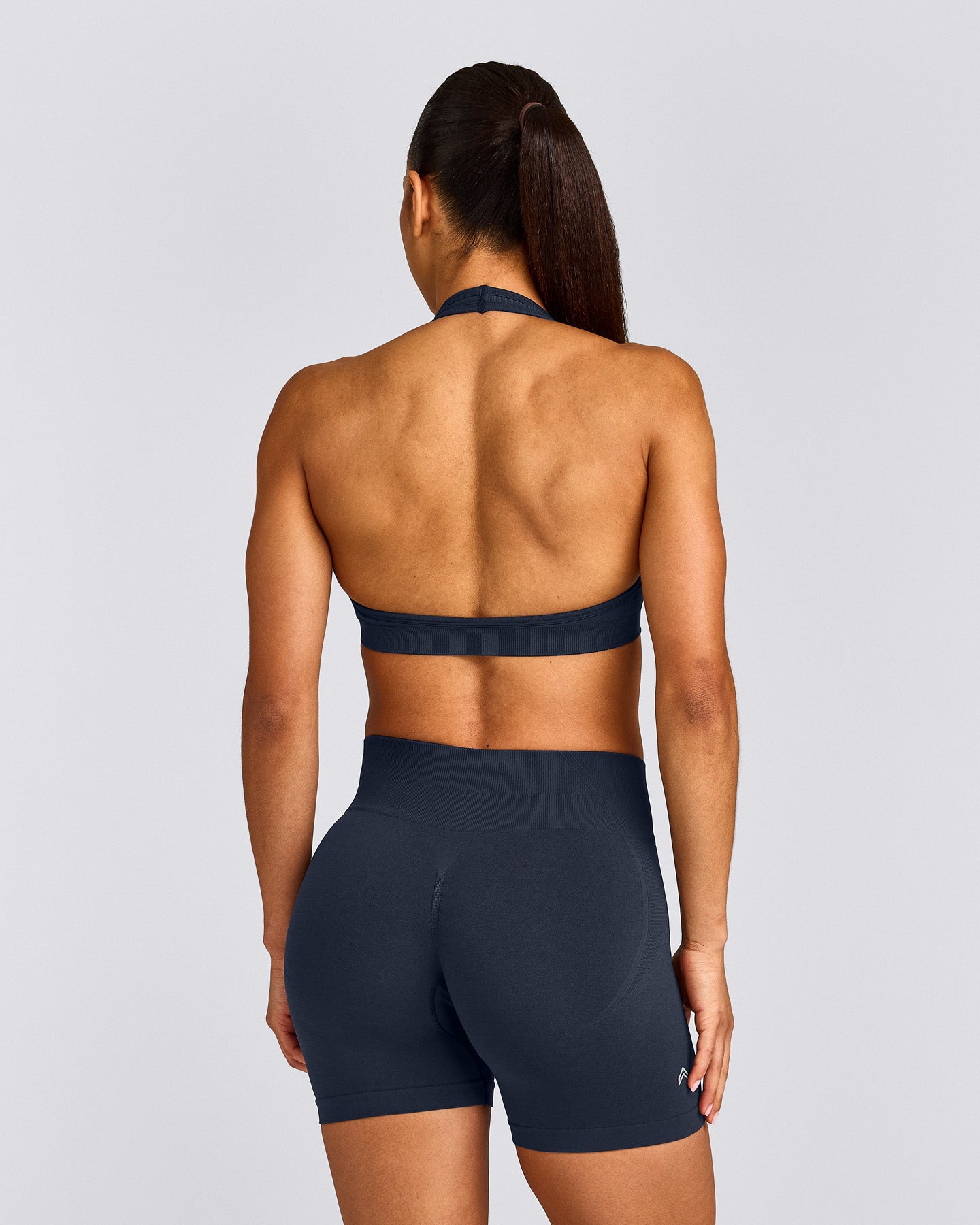 EffortlessLift™ Seamless Halter Neck Sports Bra | True Blue
