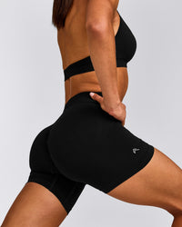EffortlessLift™ Seamless High Rise Shorts | Black