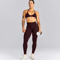 EnhanceLift™ Seamless Mid Rise Leggings New Branding | Plum Brown