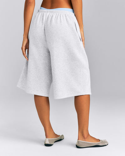 Foundations All Season Longline Shorts | Gray Marl
