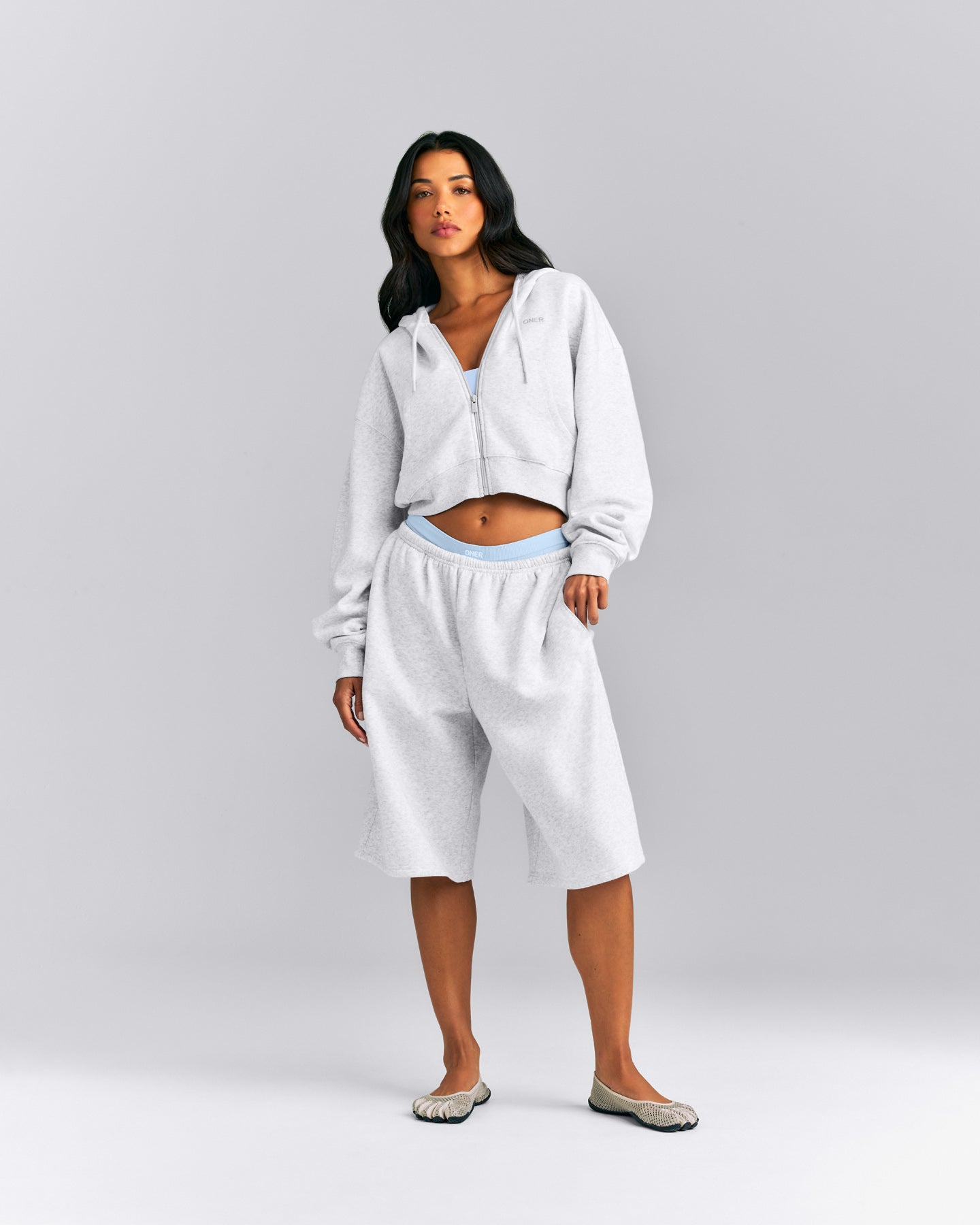 Foundations All Season Longline Shorts | Gray Marl