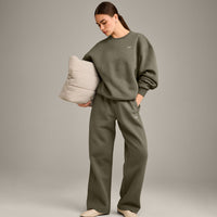 Foundations Cosy Crew Neck Sweatshirt | Alpine Green
