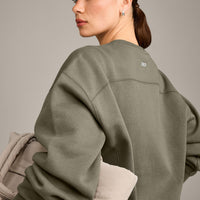 Foundations Cosy Crew Neck Sweatshirt | Alpine Green