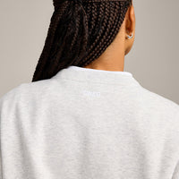 Foundations Cosy Crew Neck Sweatshirt | Light Grey Marl