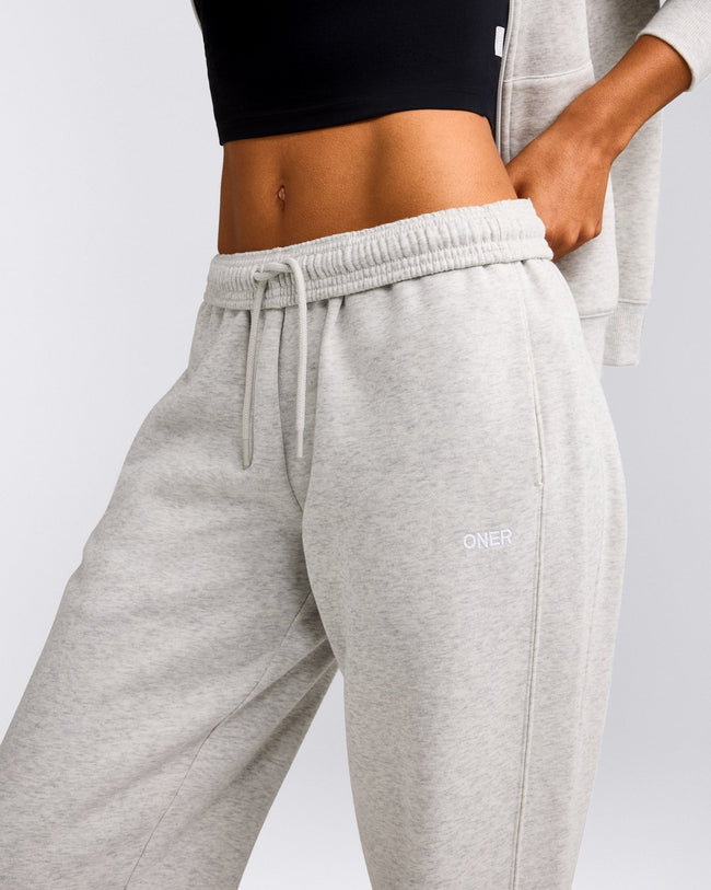 Foundations Cosy Joggers | Light Gray Marl