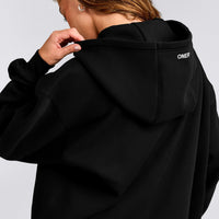 Foundations Cosy Oversized Zip Up Hoodie | Black