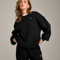 Foundations Cosy Oversized Sweatshirt | Black