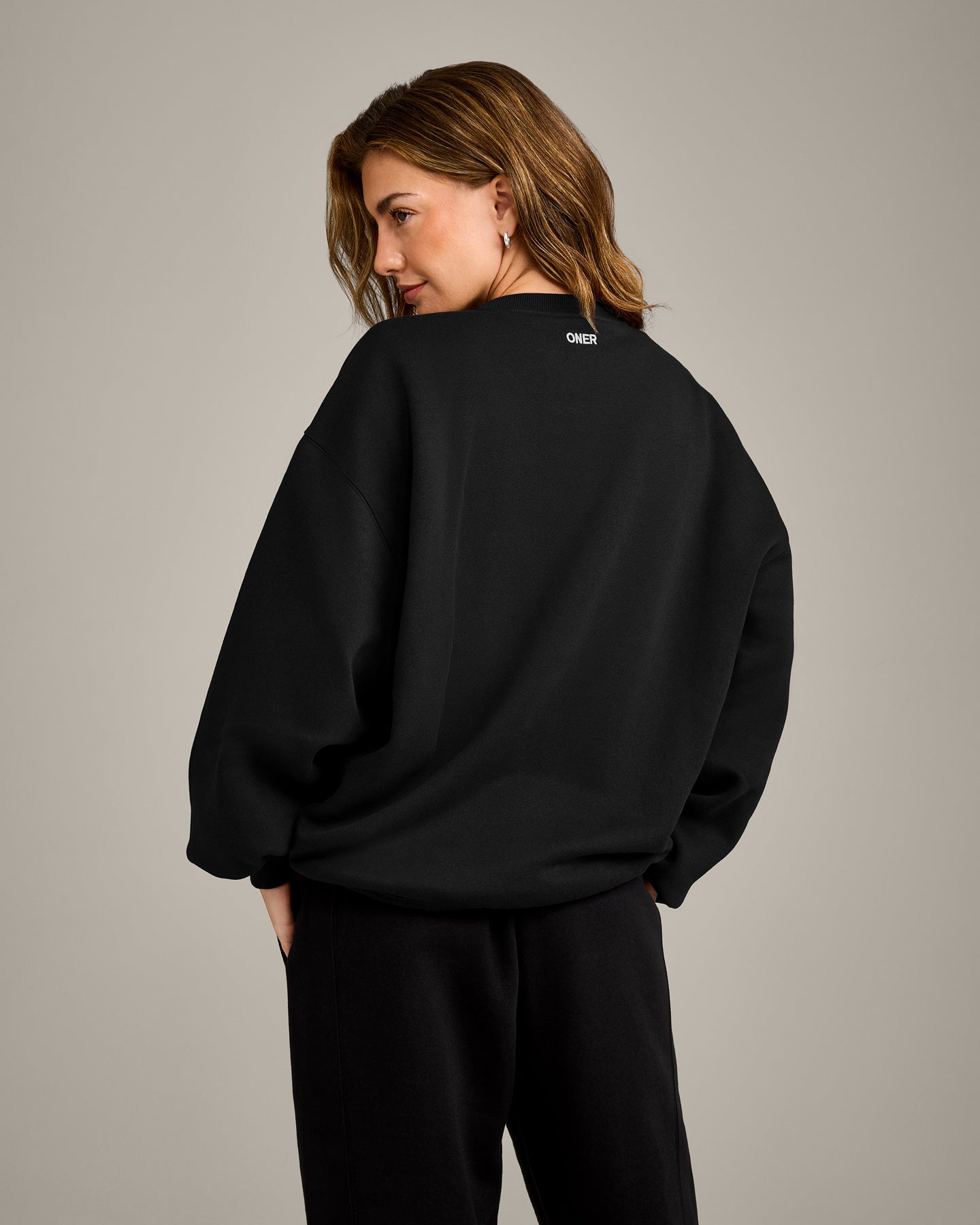 Foundations Cosy Oversized Sweatshirt | Black