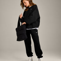 Foundations Cosy Oversized Sweatshirt | Black