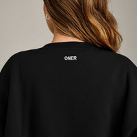 Foundations Cosy Oversized Sweatshirt | Black
