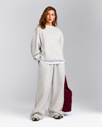 Foundations Cosy Oversized Sweatshirt | Light Gray Marl