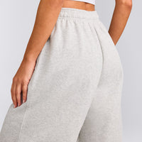 Foundations Cosy Oversized Joggers | Light Gray Marl