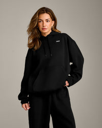 Foundations Cosy Oversized Hoodie | Black