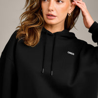 Foundations Cosy Oversized Hoodie | Black