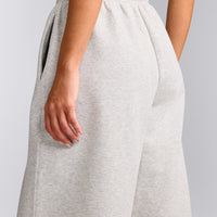 Foundations Cosy Oversized Straight Leg Sweatpants | Light Gray Marl