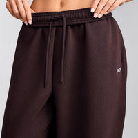 Foundations Cosy Oversized Straight Leg Sweatpants | Plum Brown