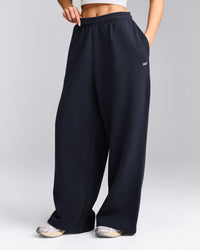Foundations Cosy Oversized Straight Leg Joggers | True Blue