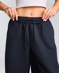 Foundations Cosy Oversized Straight Leg Joggers | True Blue
