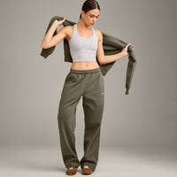 Foundations Cosy Straight Leg Joggers | Alpine Green