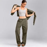 Foundations Cosy Straight Leg Sweatpants | Alpine Green