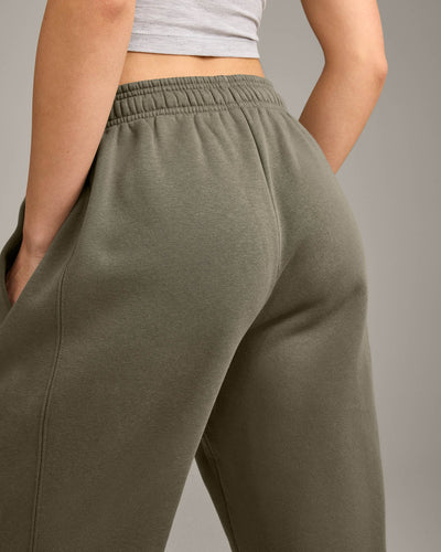 Foundations Cosy Straight Leg Joggers | Alpine Green