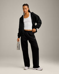 Foundations Cosy Straight Leg Joggers | Black