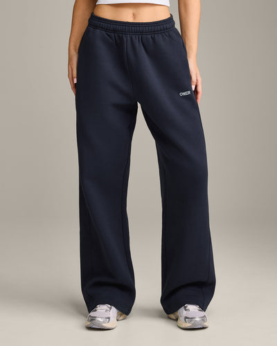 Foundations Cosy Straight Leg Joggers | True Blue