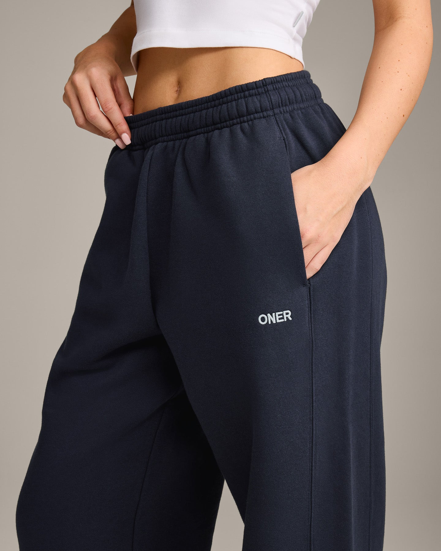 Foundations Cosy Straight Leg Joggers | True Blue
