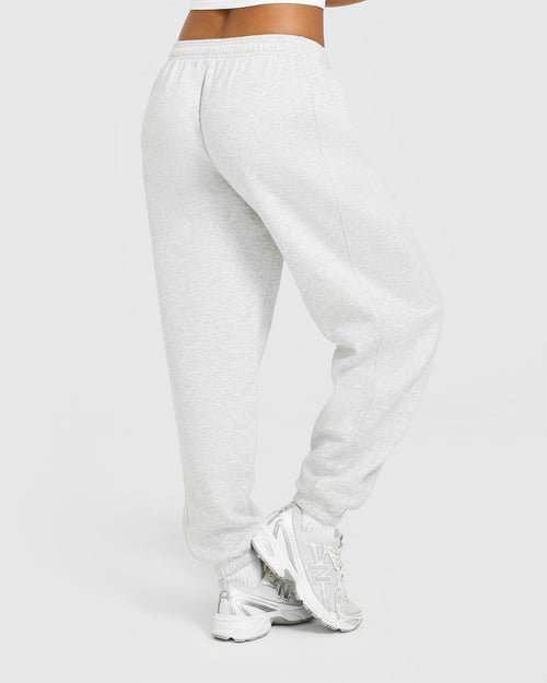 Foundations Oversized Joggers | Light Grey Marl