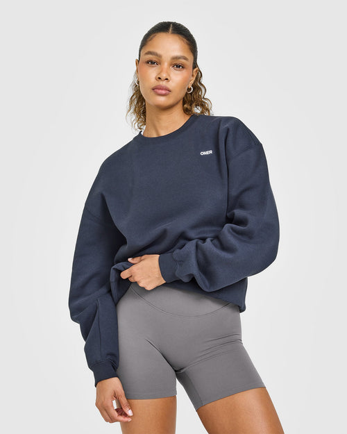 Oner Modal Foundations Oversized Sweatshirt | True Blue