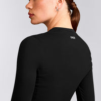 Mellow™ Motion Crew Neck Long Sleeve Top | Black