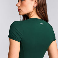 Mellow™ Motion Crew Neck Mid Top | Racing Green