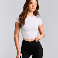 Mellow™ Motion Crew Neck Mid Top | White
