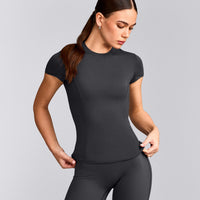 Mellow™ Motion Crew Neck Top | Coal