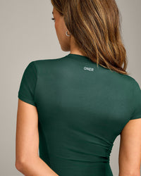 Mellow™ Motion Crew Neck Top | Racing Green