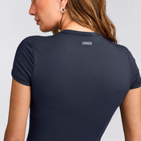 Mellow™ Motion Crew Neck Top | True Blue