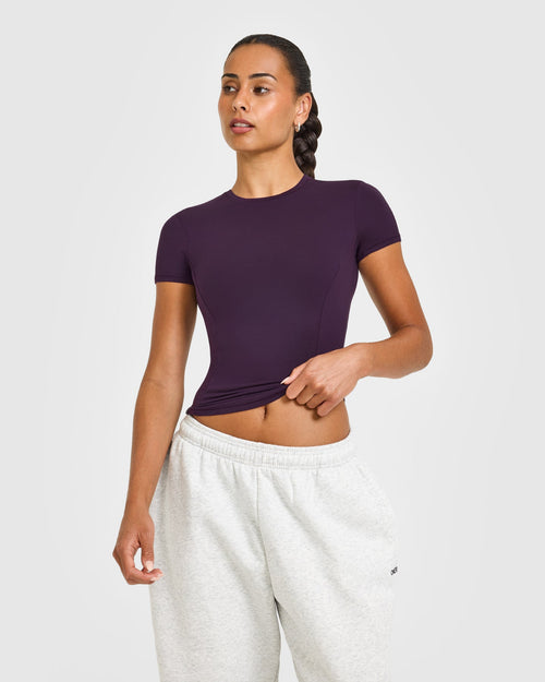 Oner Modal Mellow™ Soft Short Sleeve T-Shirt | Blackberry Purple