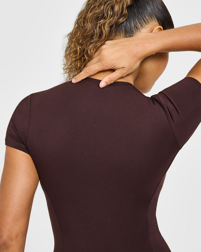 Mellow™ Soft Short Sleeve T-Shirt | Plum Brown