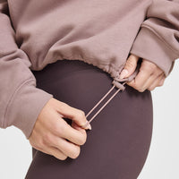 Mid Weight 1/4 Zip Sweatshirt | Dusty Purple