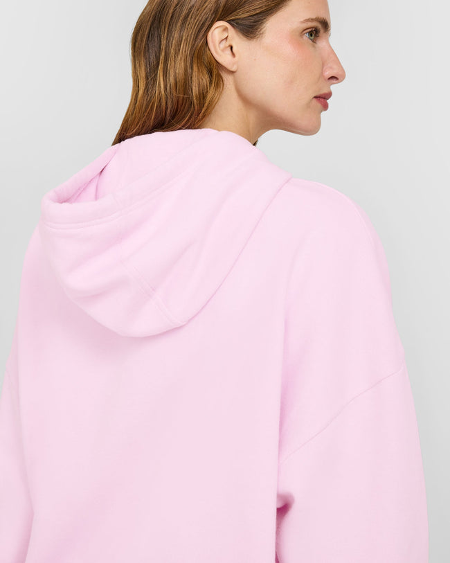 Mid Weight Relaxed Hoodie | Chalk Pink