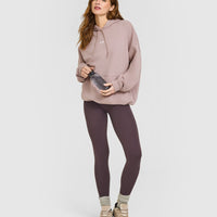 Mid Weight Relaxed Hoodie | Dusty Purple