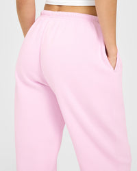 Mid Weight Relaxed Joggers | Chalk Pink