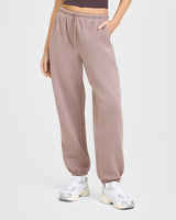 Mid Weight Relaxed Joggers | Dusty Purple