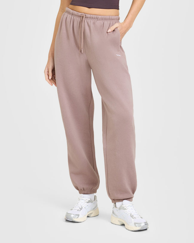 Mid Weight Relaxed Joggers | Dusty Purple